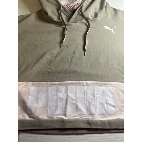 Puma Hoodie Sz‎ Small Women’s Dry Fit Crop Sweatshirt Logo. In Great Condition - Picture 6 of 6